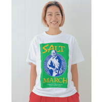 ガンジーの歴史的塩対応Tシャツ【塩色／カラー】