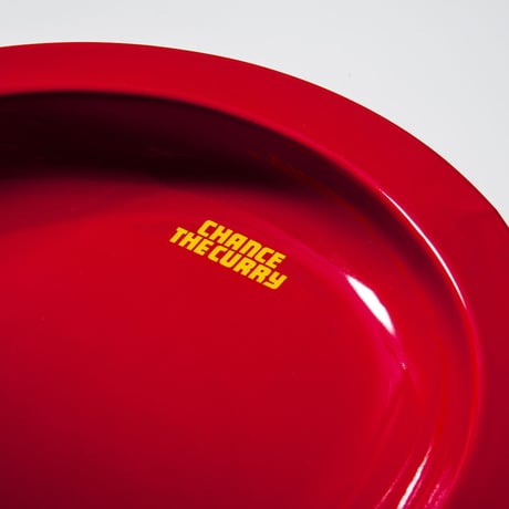 メタメタすくいやすいカレー皿（赤）