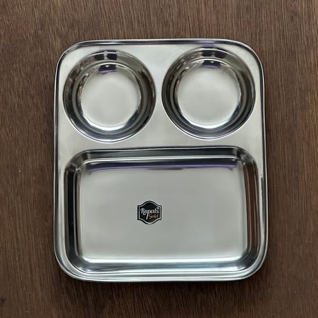 【インド食器】ステンレスプレート（大）