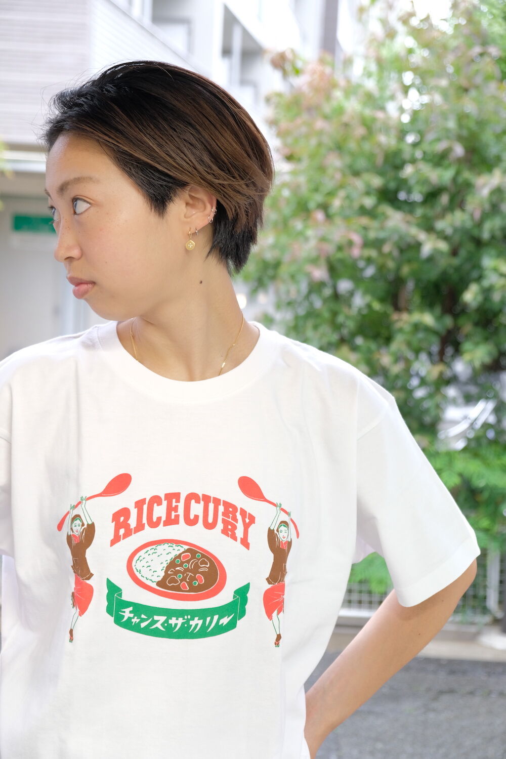 ライスカレー Tシャツ【白米色】 | CHANCE THE CURRY