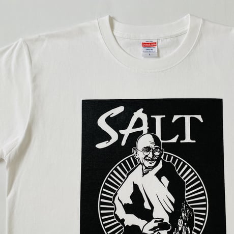ガンジーの歴史的塩対応Tシャツ【塩色／1C】