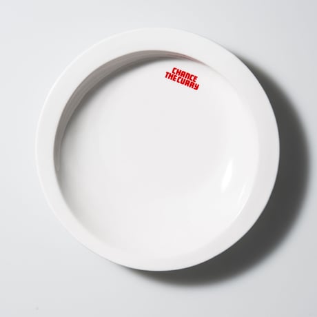 メタメタすくいやすいカレー皿（白）
