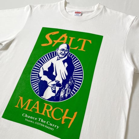 ガンジーの歴史的塩対応Tシャツ【塩色／カラー】