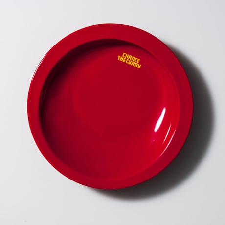 メタメタすくいやすいカレー皿（赤）