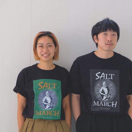 ガンジーの歴史的塩対応Tシャツ【カロンジ色／カラー】