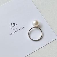 【プラチナ】９mmあこや真珠リング