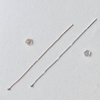 ジュエリー加工オプション【K18ロングチェーンピアス「直」】