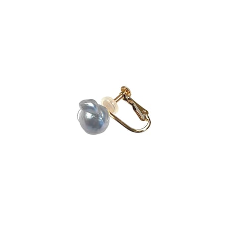 【K18】#95 百花 Superior Goldfish Pearl Earring