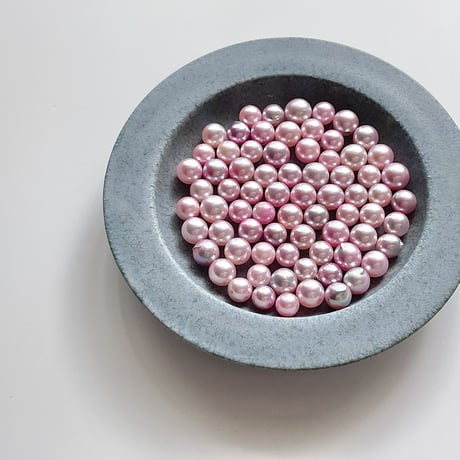【K18】百花#390　ロゼ・ぺルル７ピアス（イヤリング変更可）