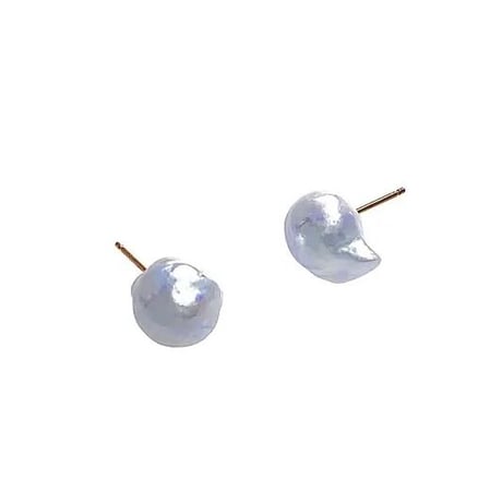 【K18】月花○#242　金魚真珠ピアス