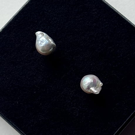 百花#882 金魚真珠ピアス