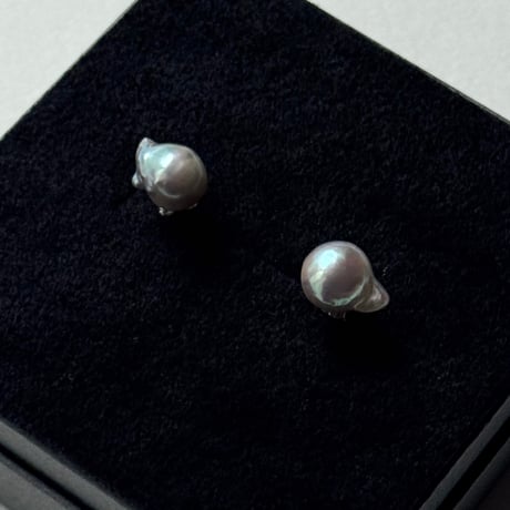 百花#881 金魚真珠ピアス