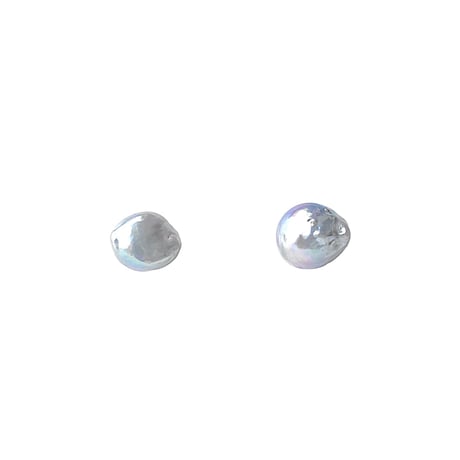 【silver925】月花○#260　カラフル真珠ピアス(イヤリングに変更可)