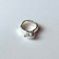 #741 金魚真珠リング(3) 17号
