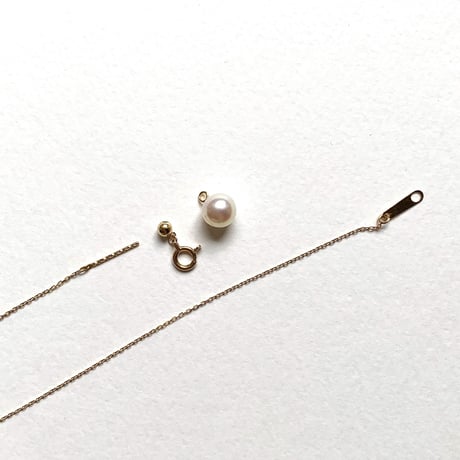 【K18】#33-2 冬花 Akoya 6 Necklace
