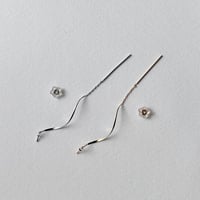 ジュエリー加工オプション【K18ロングチェーンピアス「波」】