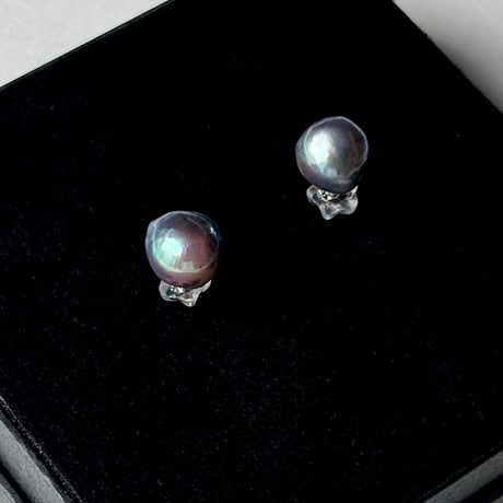 【K18】百花#887 Pure Pearlピアス