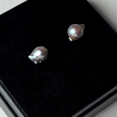 百花#881 金魚真珠ピアス