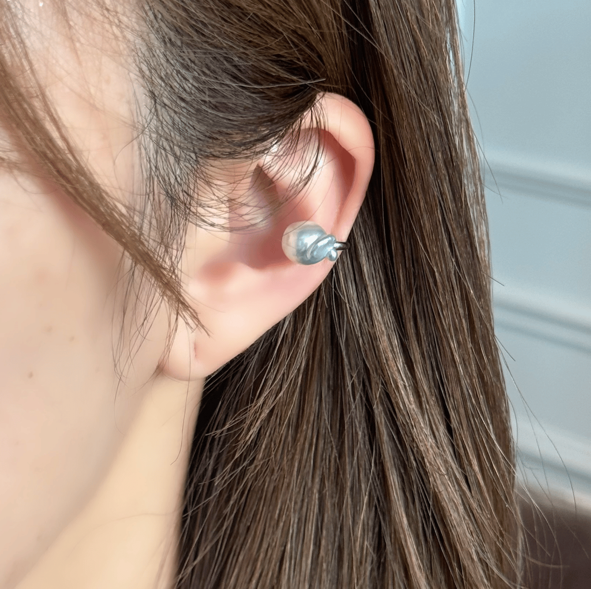 百花#614 金魚真珠イヤーカフ | SEVEN THREE.