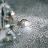 vintage】ネックレストップ K18 真珠の三つのチャーム vintage