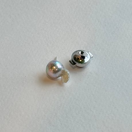 百花#651 金魚真珠ラペルピン