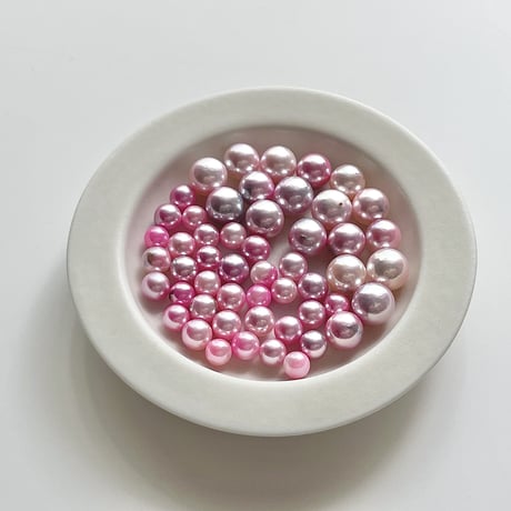 【K18】百花#393　ロゼ・ぺルル７ネックレス