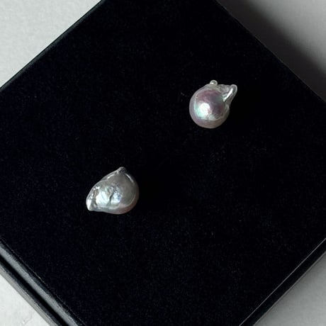 百花#882 金魚真珠ピアス