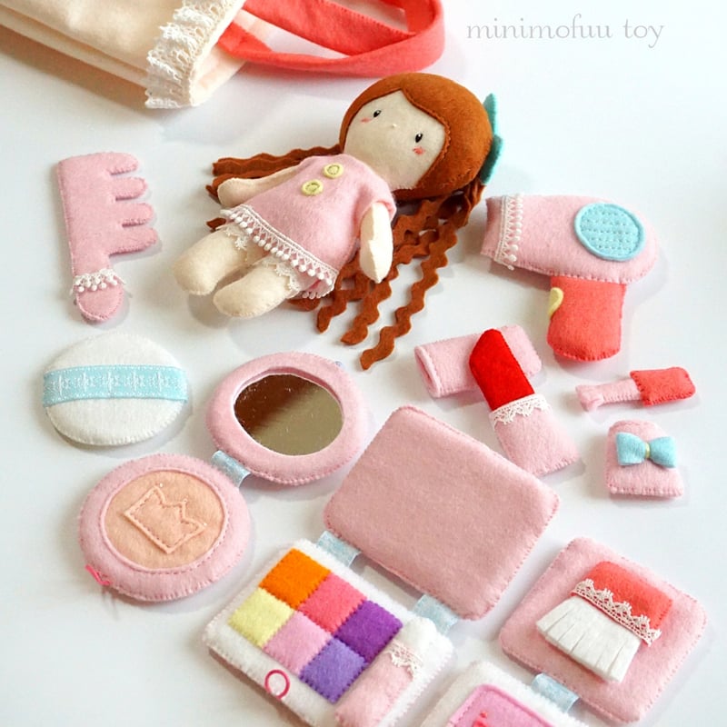 PDF型紙レシピ】メイクセット(平面デザイン) | minimofuu toy's shop