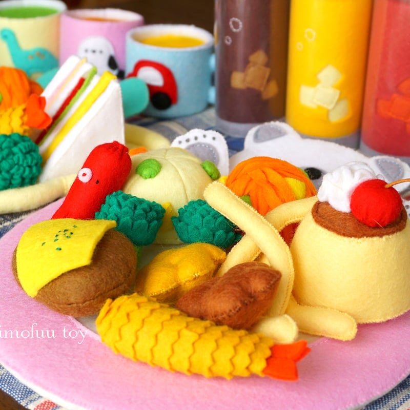 PDF型紙レシピ】お子様ランチセット | minimofuu toy's shop