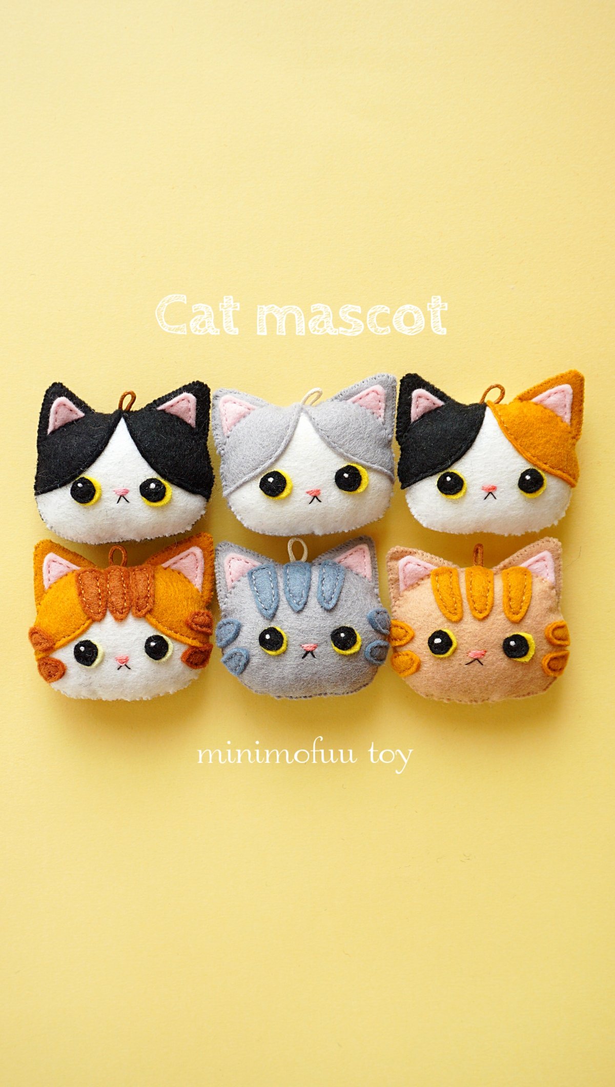 型紙レシピ】犬＆猫のマスコット | minimofuu toy's shop