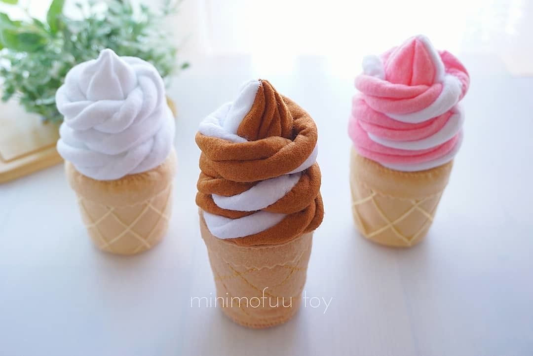 廃番【型紙レシピ】アイスクリームセット | minimofuu toy's shop