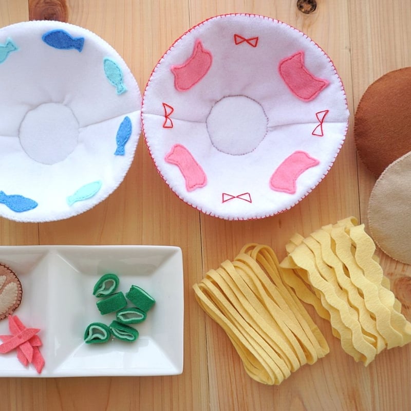 廃番(PDFのみ)フェルトのラーメンセット | minimofuu toy's shop