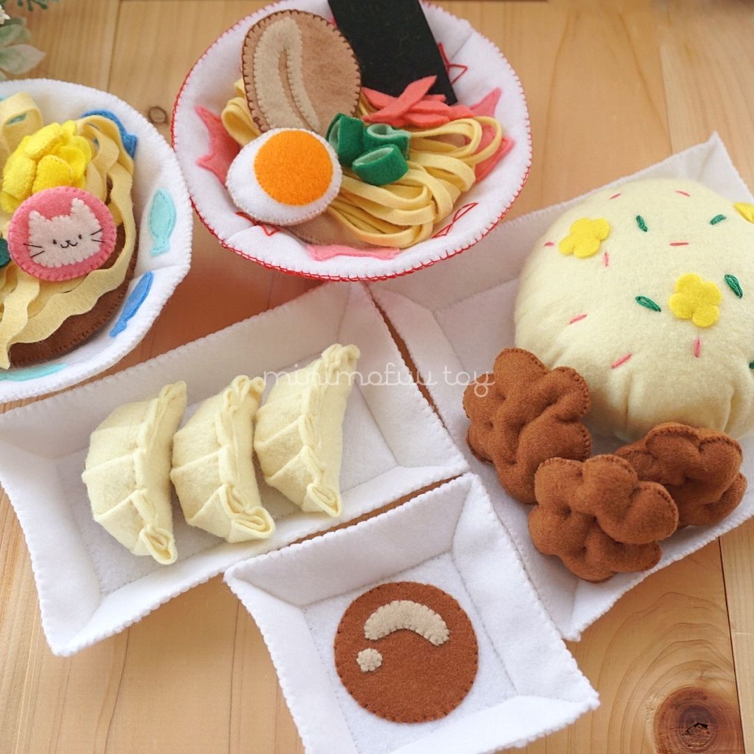 廃番(PDFのみ)フェルトのラーメンセット | minimofuu toy's shop