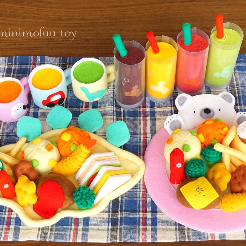 PDF型紙レシピ】お子様ランチセット | minimofuu toy's shop