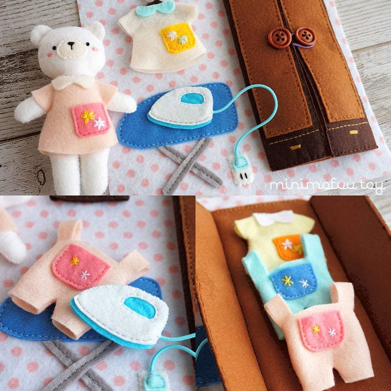 PDF型紙レシピ】フェルトの布絵本 | minimofuu toy's shop