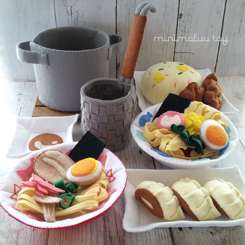 廃番(PDFのみ)フェルトのラーメンセット | minimofuu toy's shop