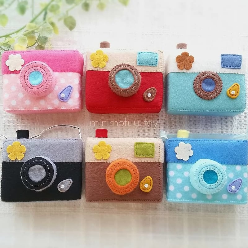 型紙レシピ】フェルトのカメラ | minimofuu toy's shop