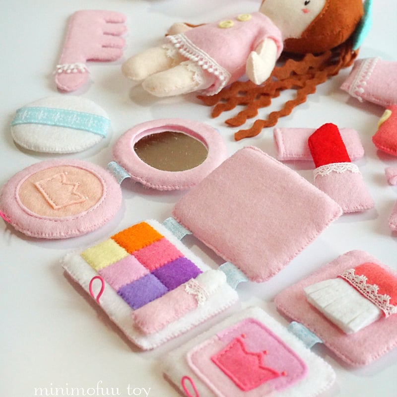 PDF型紙レシピ】メイクセット(平面デザイン) | minimofuu toy's shop