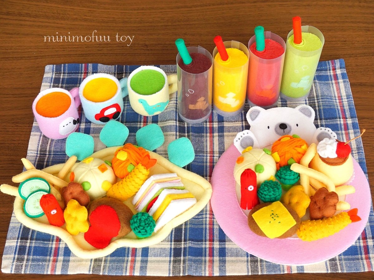 型紙レシピ】お子様ランチセット | minimofuu toy's shop