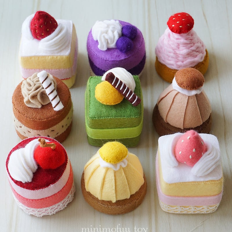 のんページ＊フェルトケーキ 新作］フェルトケーキセット③ おもちゃ・人形 colorful-step