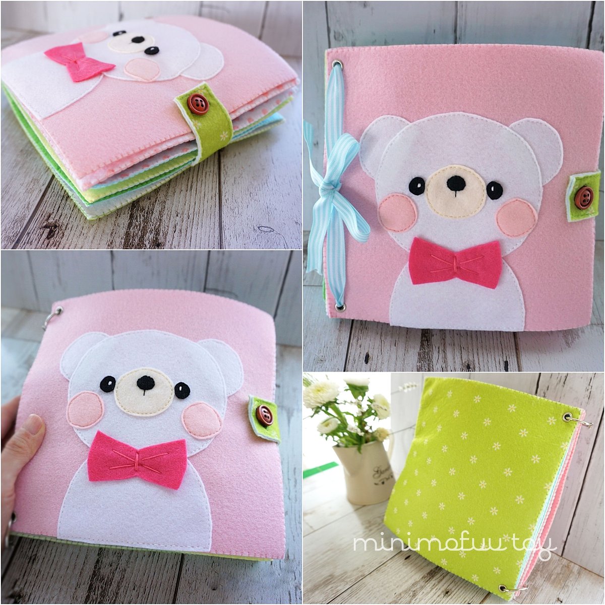 型紙レシピ】フェルトの布絵本 | minimofuu toy's shop