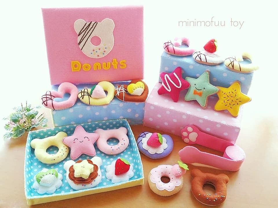 型紙レシピ】ドーナツセット | minimofuu toy