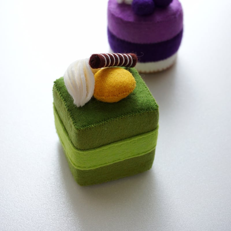 PDF型紙レシピ】フェルトのプチケーキセット | minimofuu toy's shop