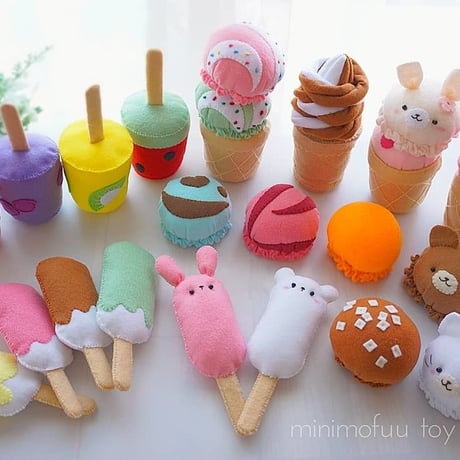 【型紙レシピ】アイスクリームセット