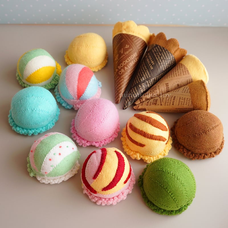 型紙レシピ】アイスクリーム＆ソフトクリーム | minimofuu toy's shop