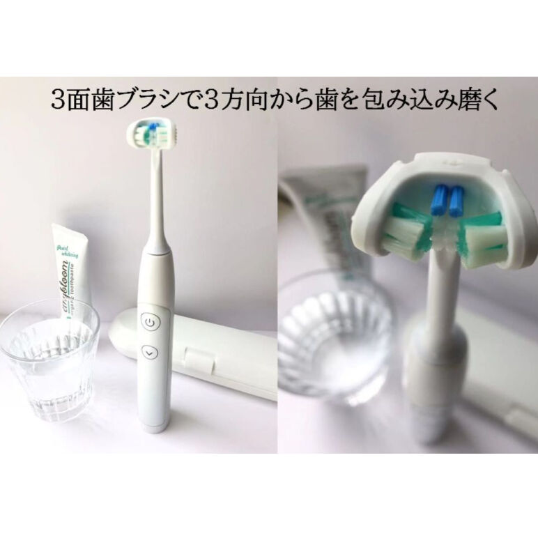 Mova 電動歯ブラシ本体 3Dクリーンテクノロジー 3D面ヘッド音波電動歯ブラシ＆舌ブラシ | LUITAS STORE
