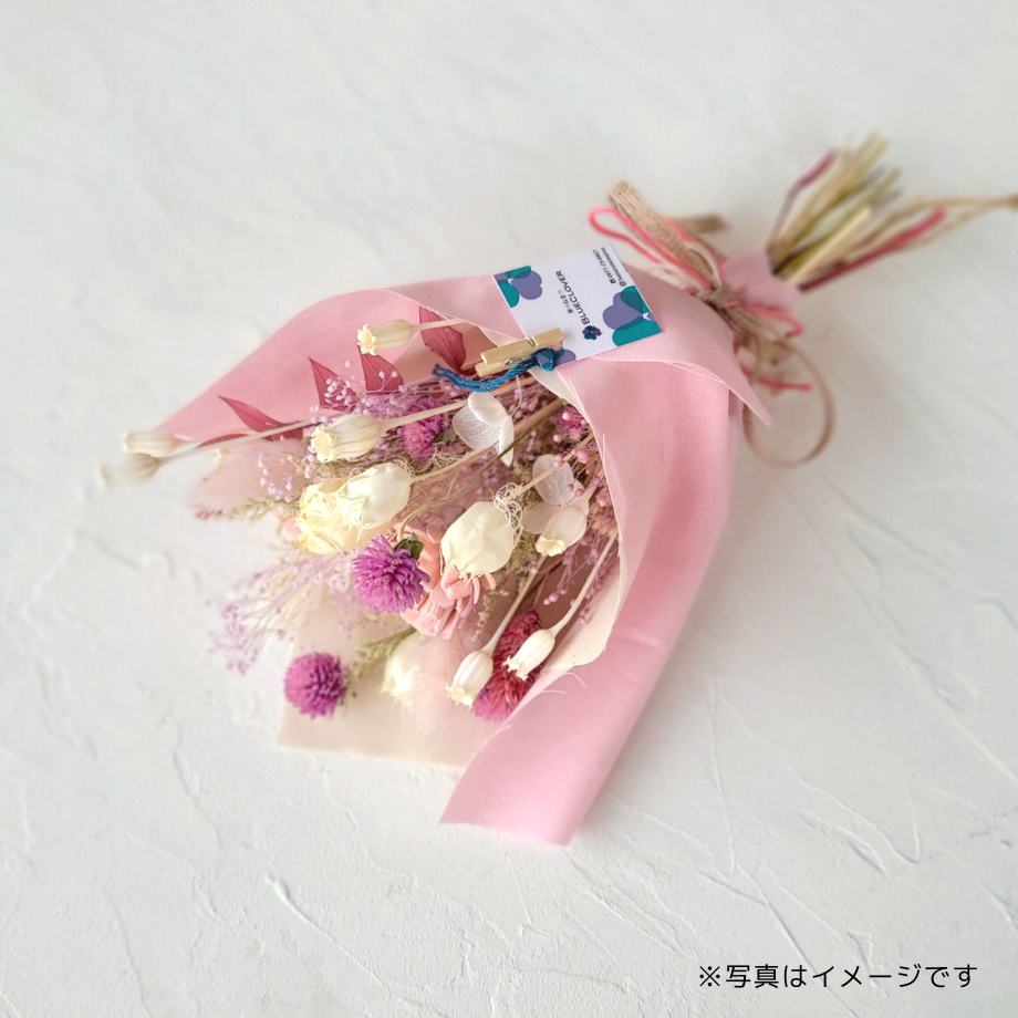 【あずきくん様確認用】ʚ♥ピンクの可愛い春色♥ドライフラワー❁スワッグ♥ɞ ドライフラワースワッグ/ピンク | 華つねまつ