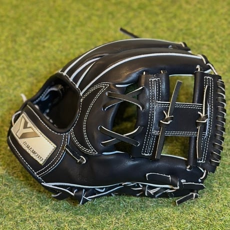 YAMAMOTO Pro Essential　硬式内野用　EA3  Yブラック×紐ブラック×ステッチホワイト　Hウェブ