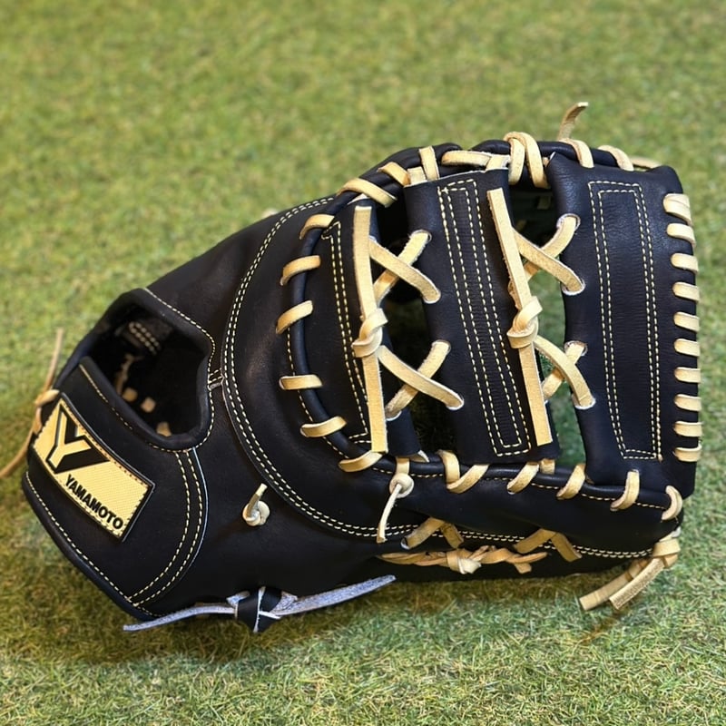 YAMAMOTO Pro Essential ファーストミット 32F Yブラック×紐クリー
