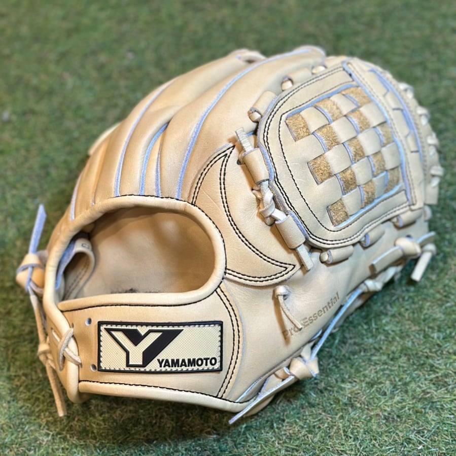 YAMAMOTO Pro Essential 硬式内野用 MK2 クリーム×紐クリーム